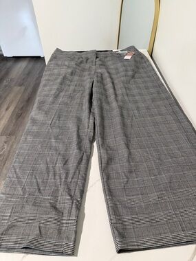 Iz Byer Black and Gray Glen Plaid Men's Dress Pants